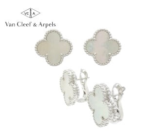 Van Cleef & Arpels ヴィンテージアルハンブラ ホワイトゴールド ピアス