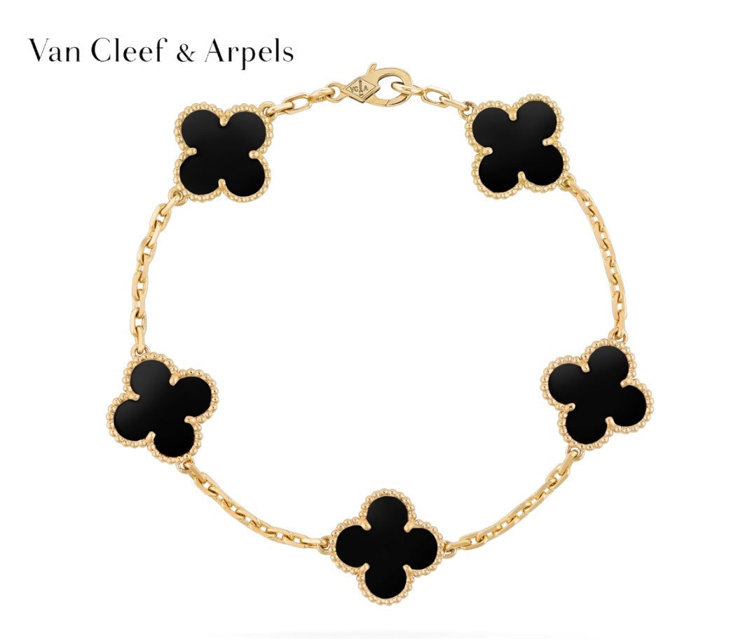 Van Cleef & Arpels ヴィンテージアルハンブラ オニキス 5モチーフ