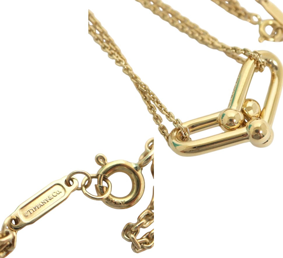 TIFFANY & Co. ラージダブル リンクペンダント ネックレス ハードウェア K18YG