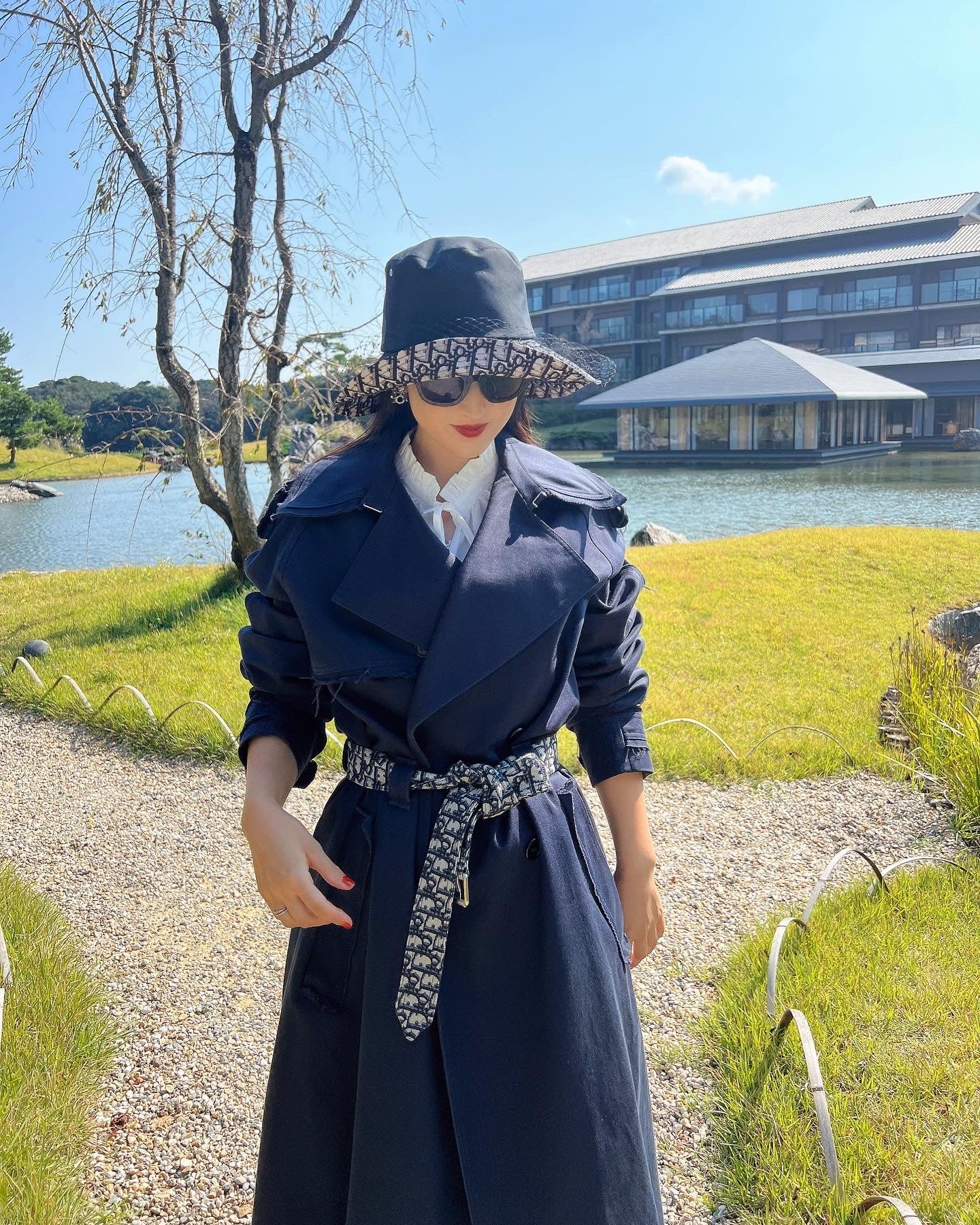 DIOR OBLIQUE ベルテットコート