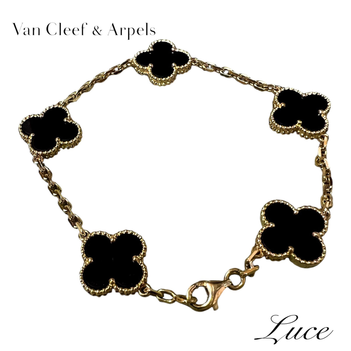Van Cleef & Arpels 5モチーフ ブレスレット オニキス