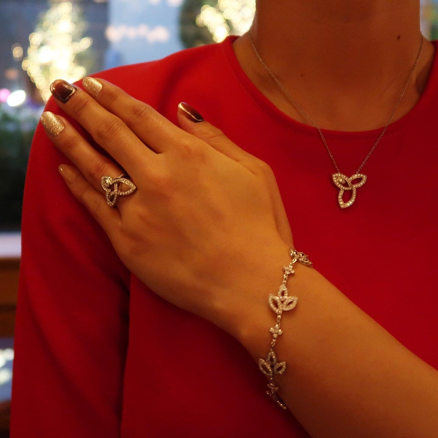 Harry Winston リリークラスター 3点セット レンタル