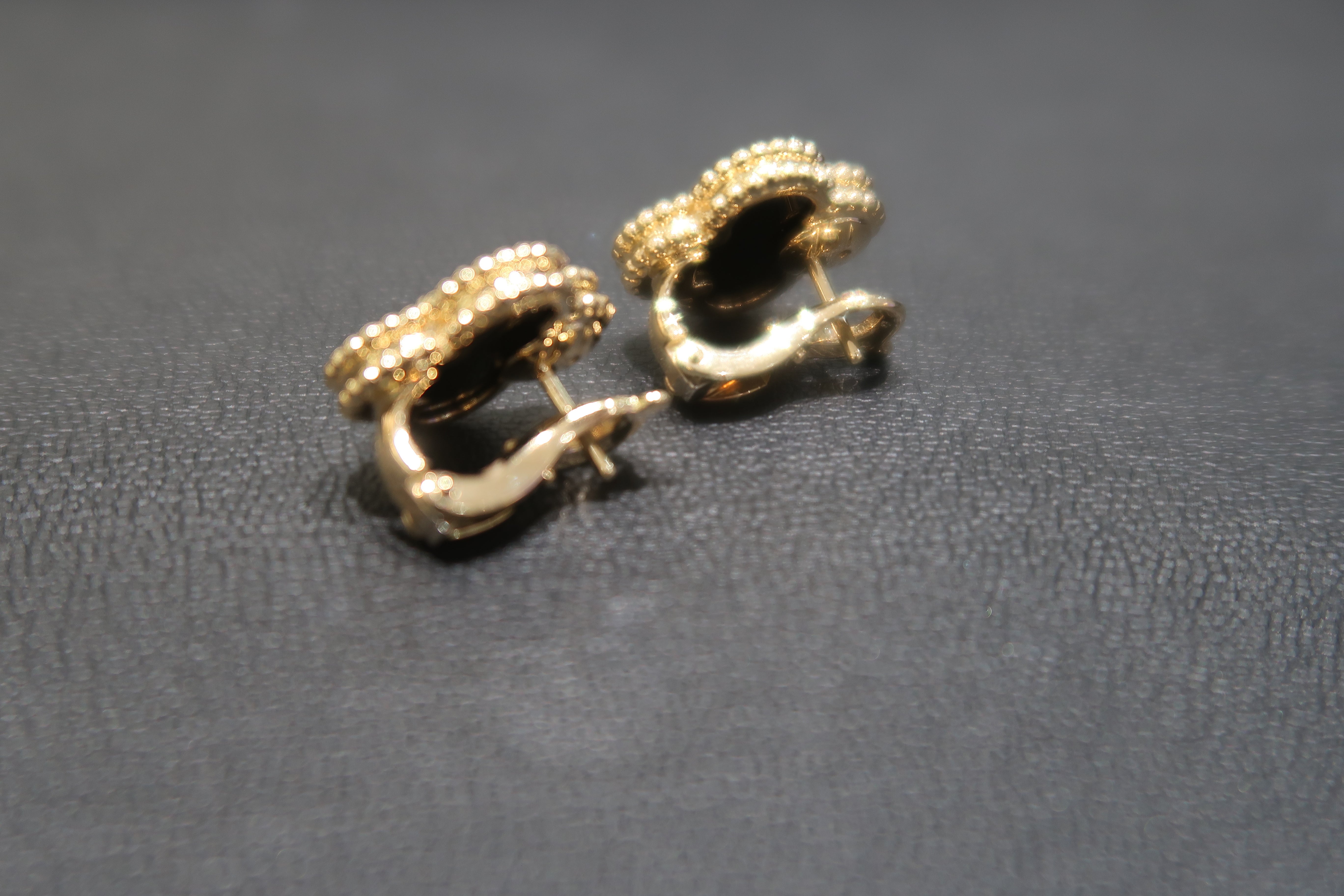 Van Cleef & Arpels オニキス 2点セット 10モチーフネックレス、ピアス