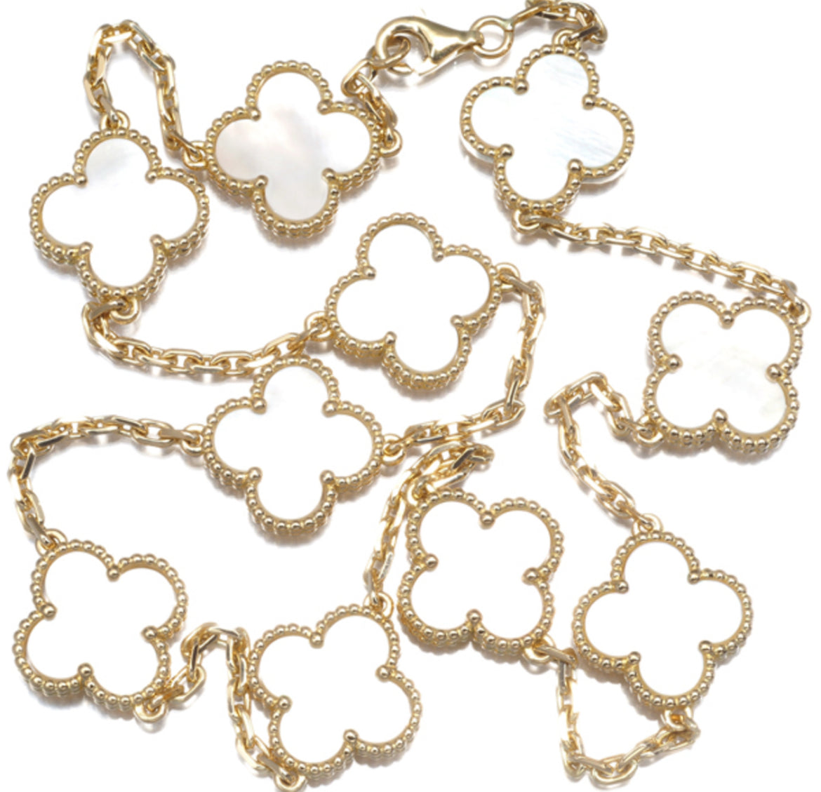 Van Cleef & Arpels ネックレス シェル ヴィンテージアルハンブラ 10モチーフ