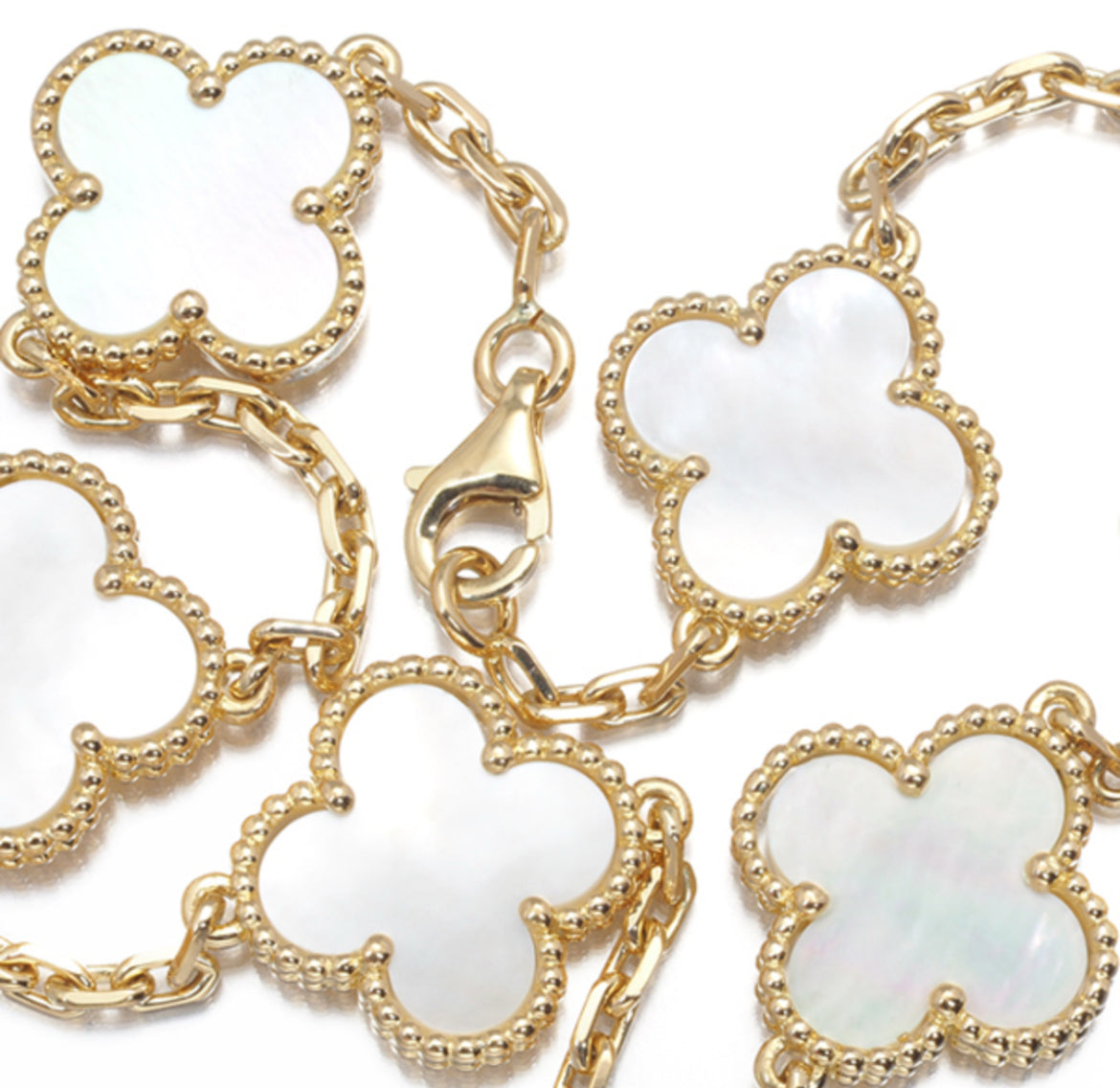 Van Cleef & Arpels ネックレス シェル ヴィンテージアルハンブラ 10モチーフ