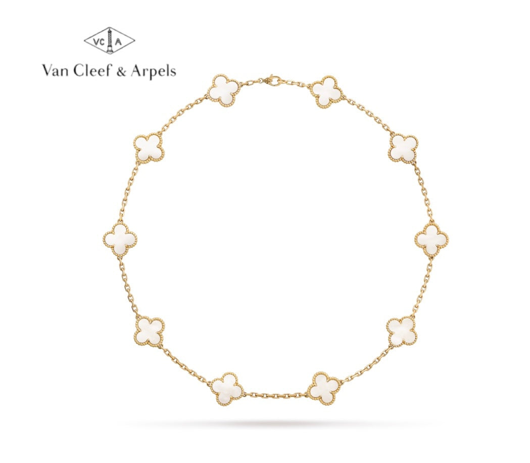 Van Cleef & Arpels ヴァンクリーフ&アーペル ヴィンテージアルハンブラ ネックレス 10Pモチーフ
