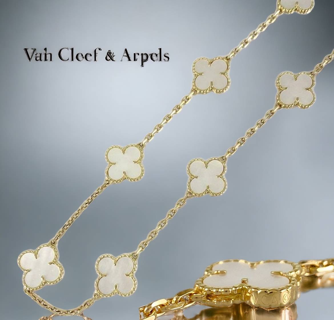 Van Cleef & Arpels ヴァンクリーフ&アーペル ヴィンテージアルハンブラ ネックレス 10Pモチーフ