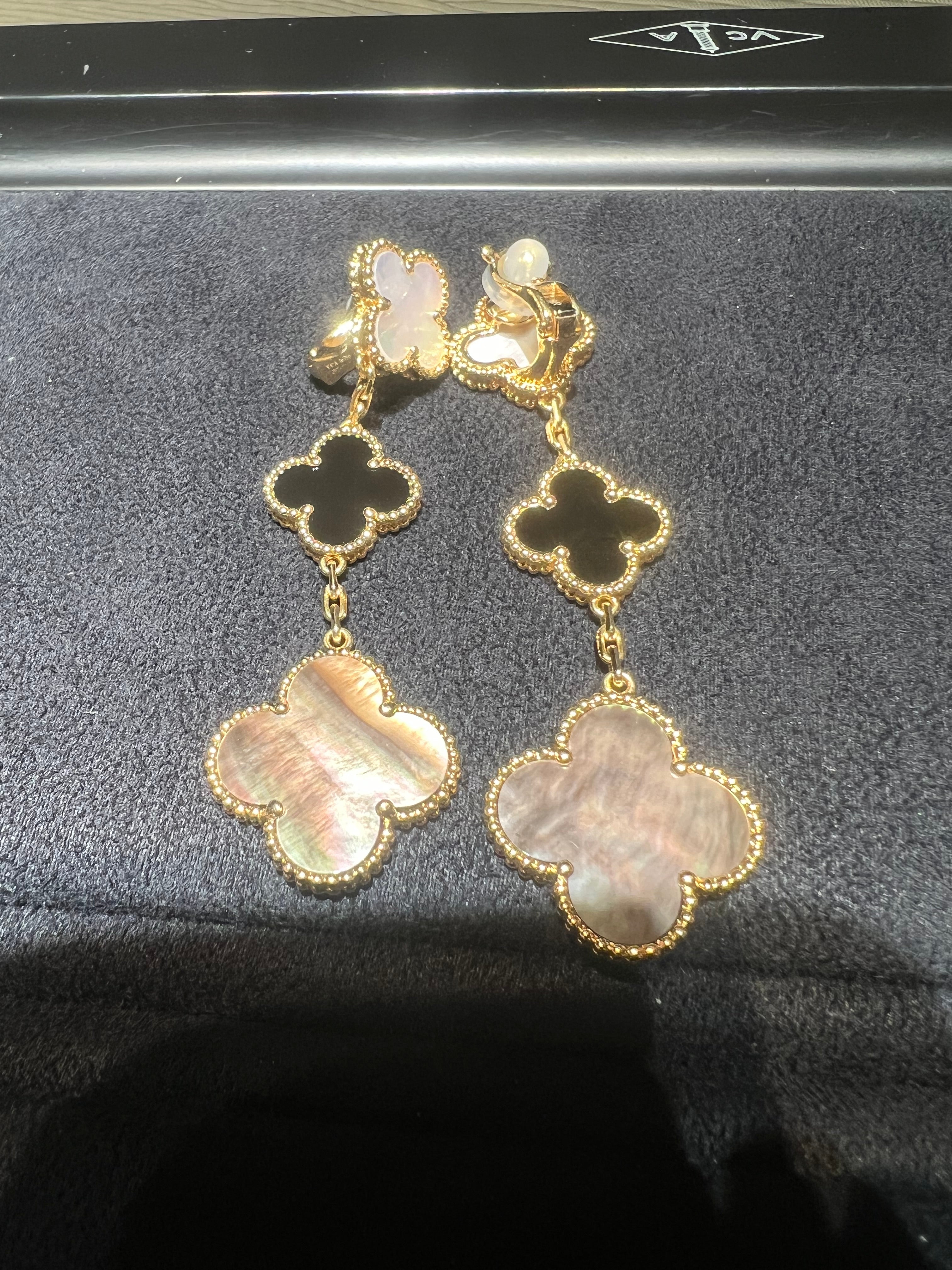 Van Cleef & Arpels イヤリング マジック アルハンブラ 3モチーフ