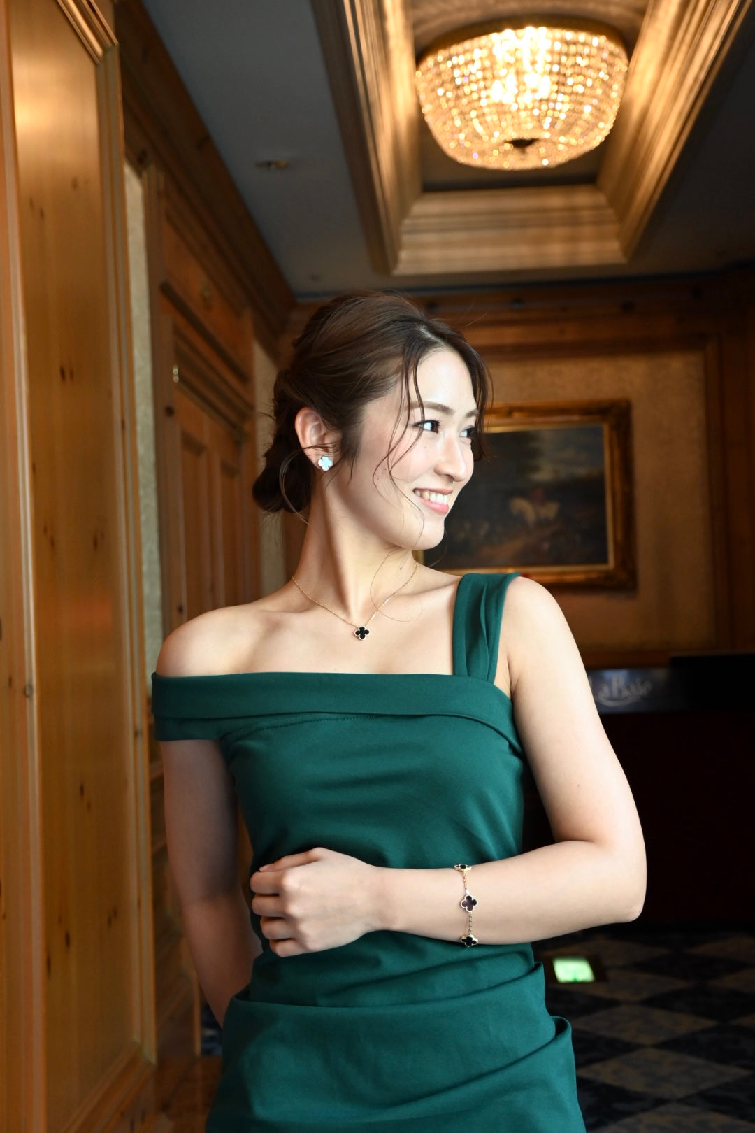 Van Cleef & Arpels 5p ブレスレット オニキス 750YG(ちょいカリ)関西限定