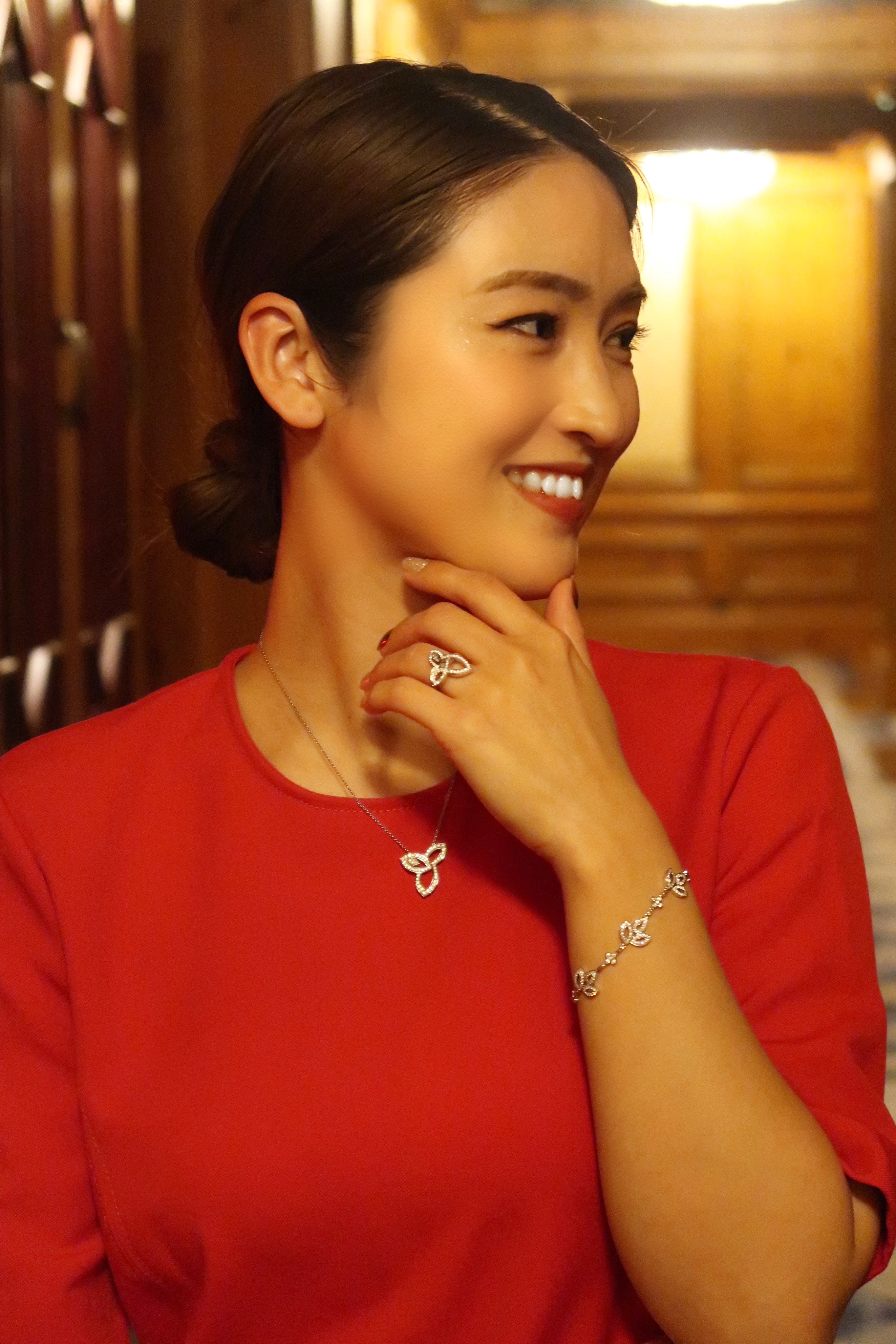 Harry Winston リリークラスター 3点セット レンタル