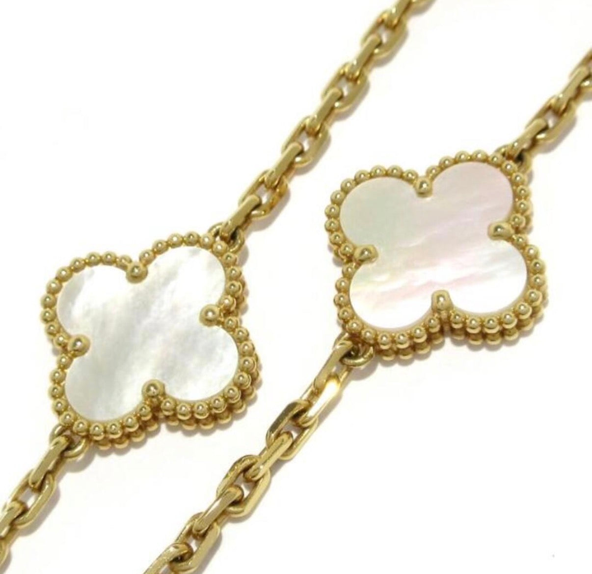 Van Cleef & Arpels ヴィンテージアルハンブラ マザーオブパール 20モチーフ ネックレス