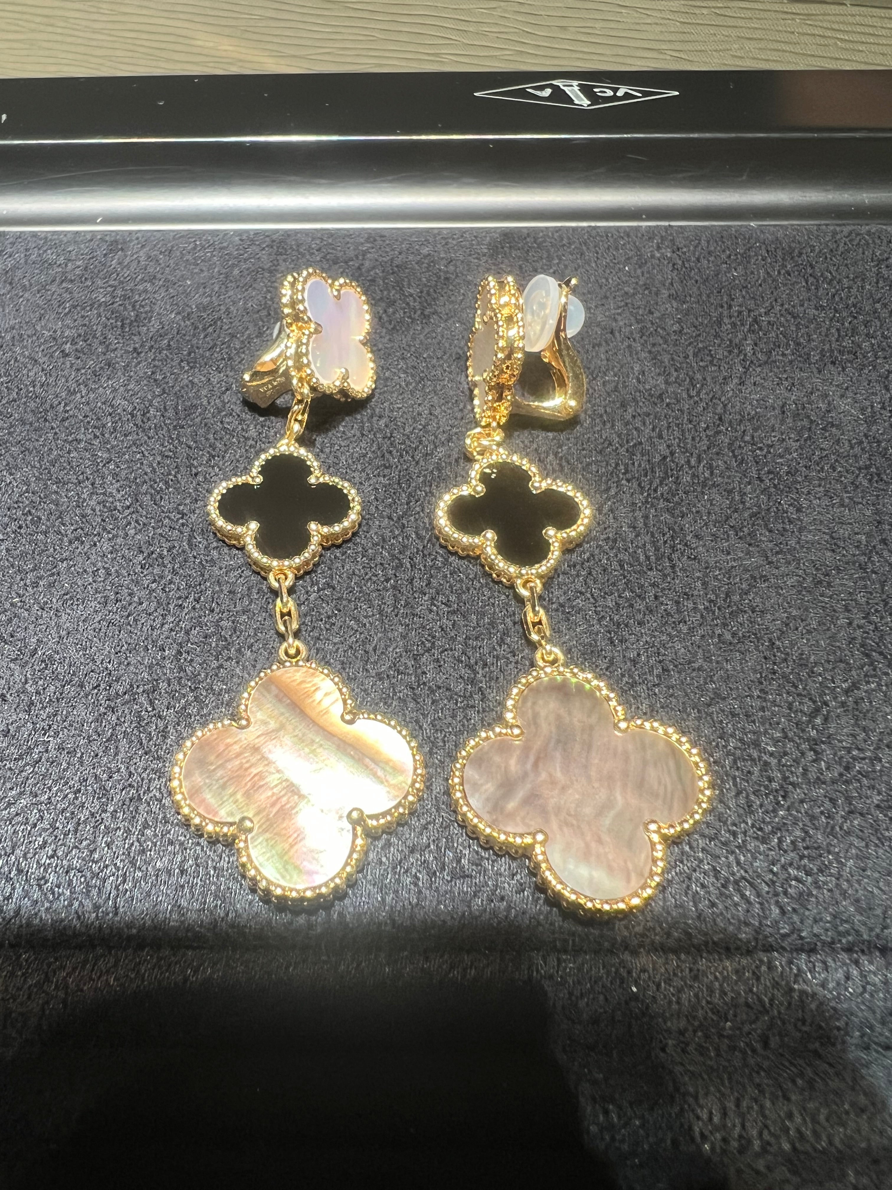 Van Cleef & Arpels イヤリング マジック アルハンブラ 3モチーフ