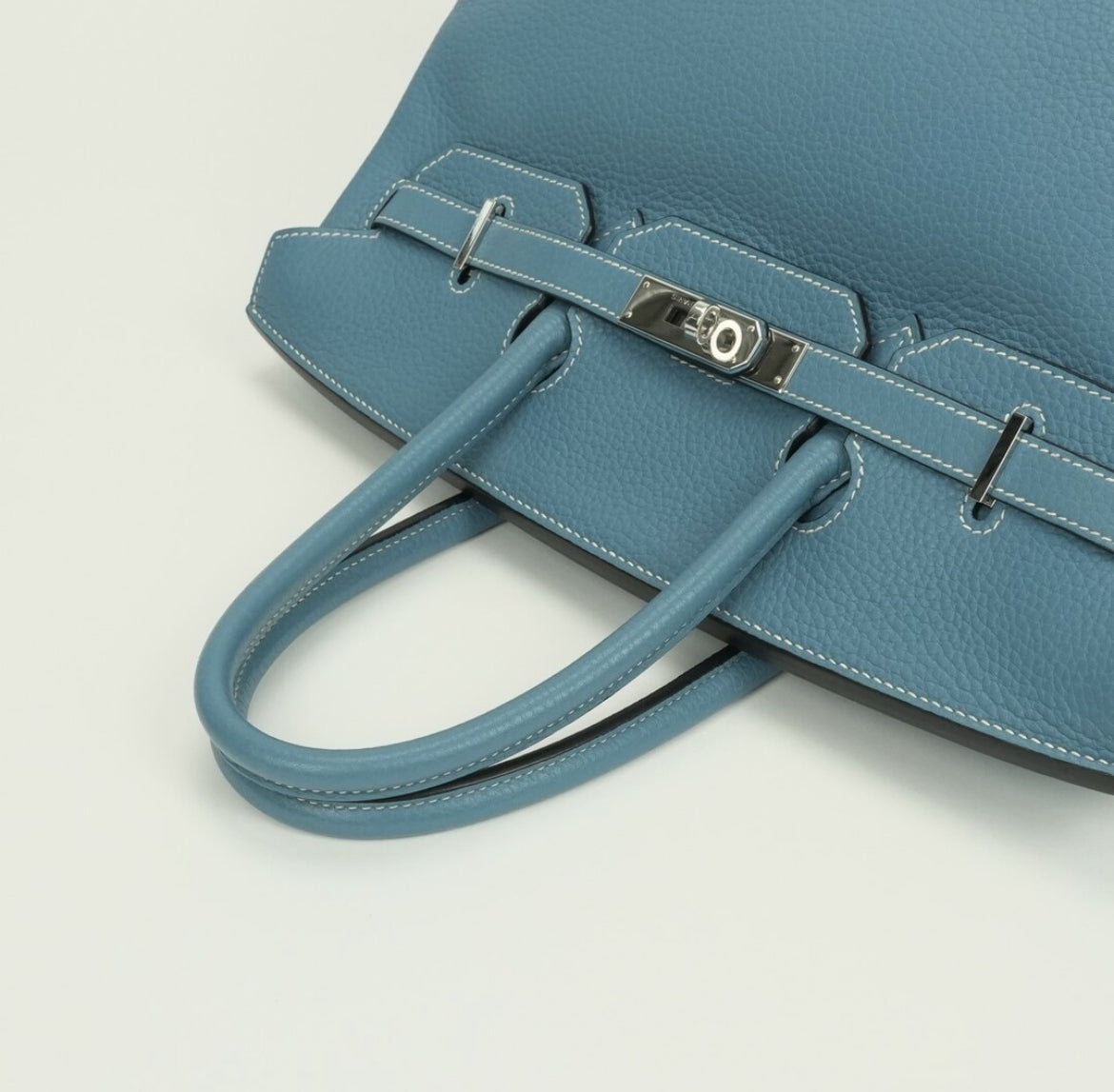 HERMES エルメス バーキン35 トリヨンクレマンス ブルージーン ブルー