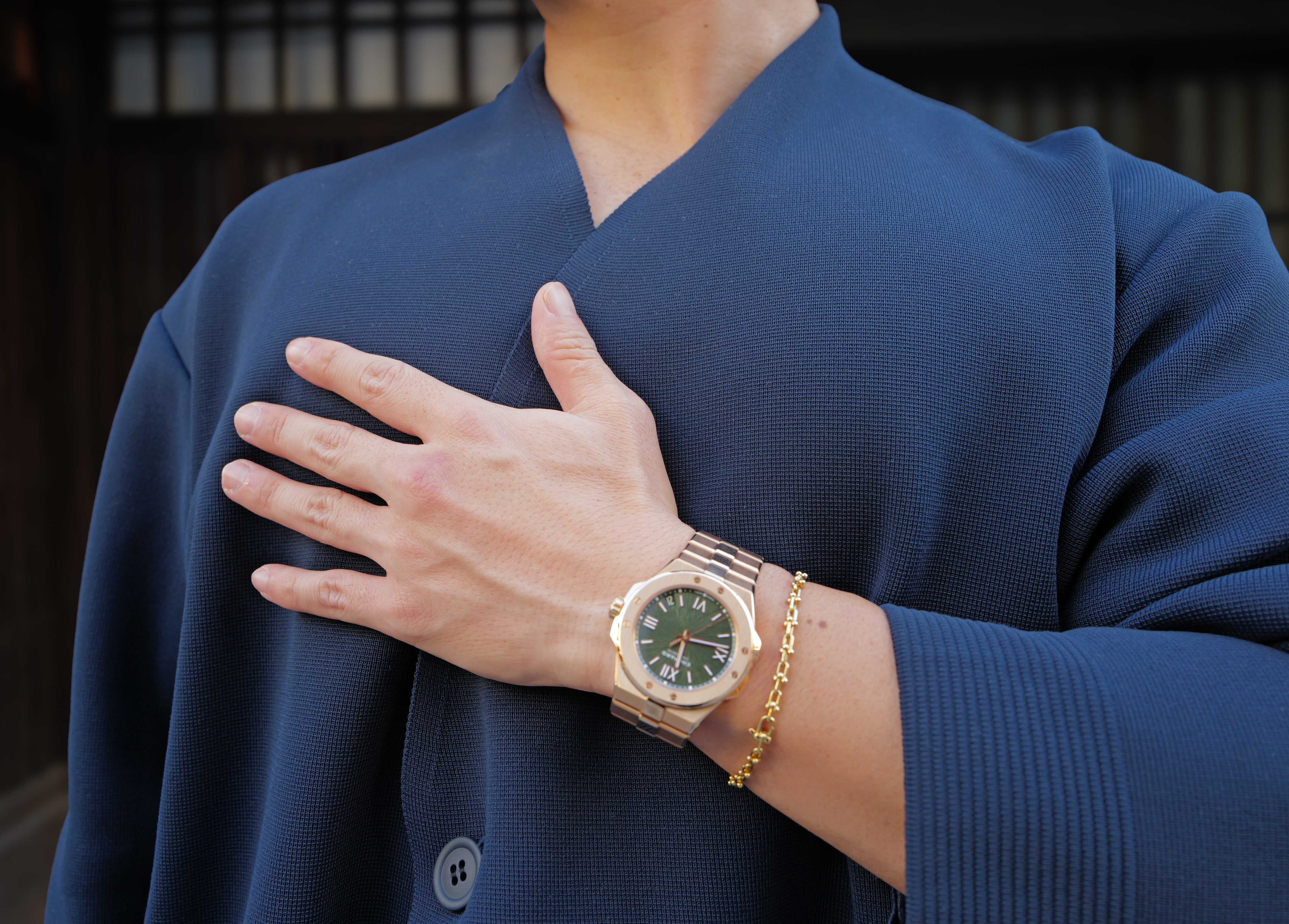 ティファニー ハードウェア マイクロ リンク k18YG ブレスレット