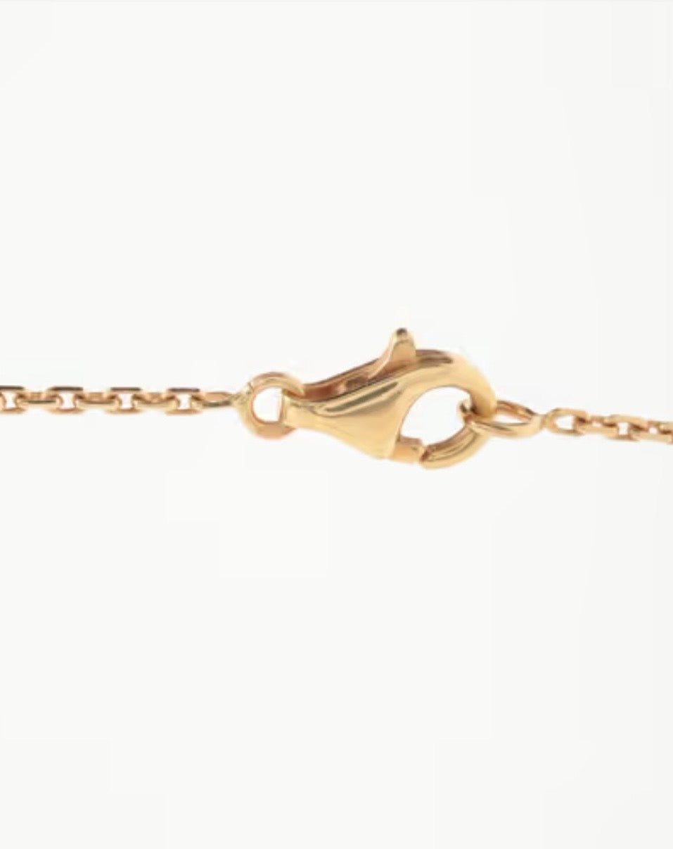 Van Cleef & Arpels ヴィンテージアルハンブラ オニキス Au750 K18YG ゴールド