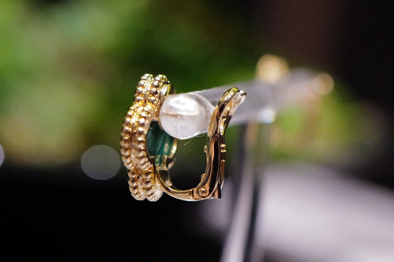 Van Cleef & Arpels ヴァンクリーフ&アーペル ヴィンテージアルハンブラピアス マラカイト