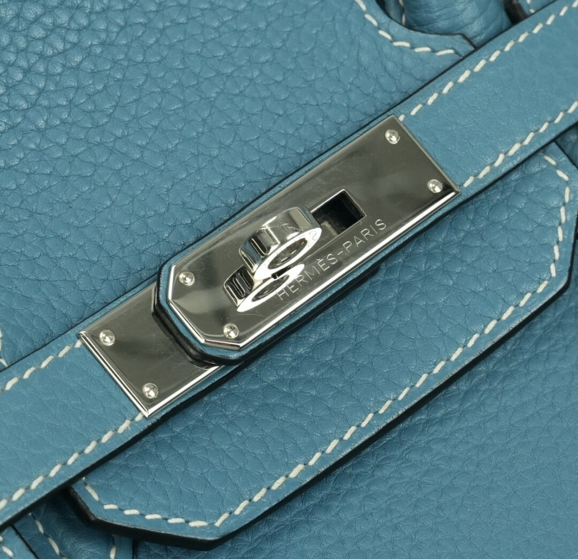 HERMES エルメス バーキン35 トリヨンクレマンス ブルージーン ブルー