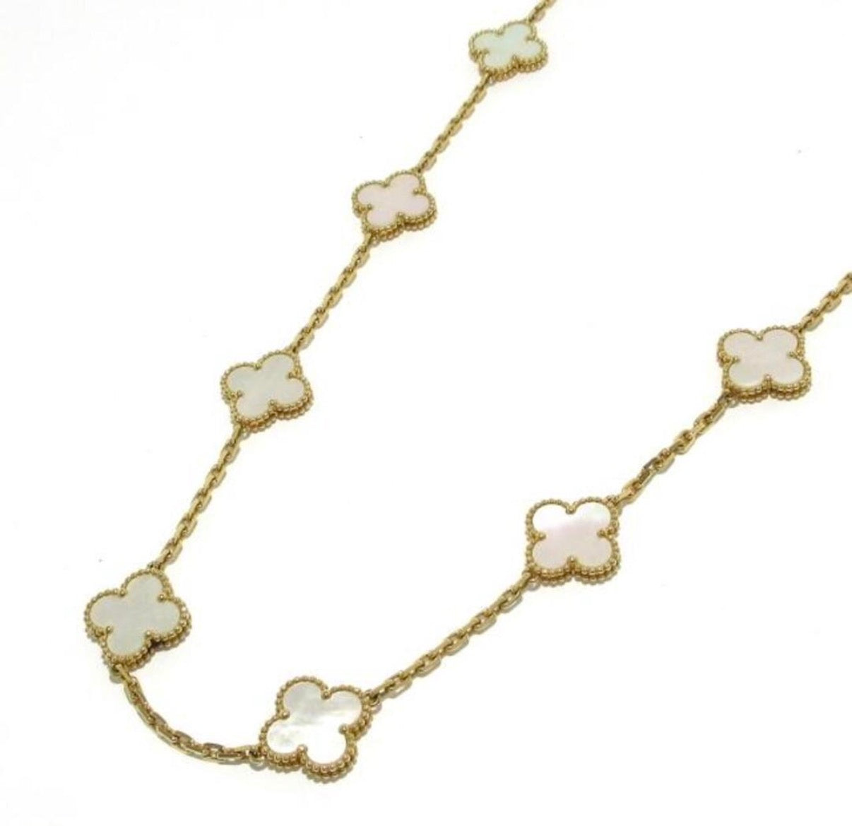Van Cleef & Arpels ヴィンテージアルハンブラ マザーオブパール 20モチーフ ネックレス