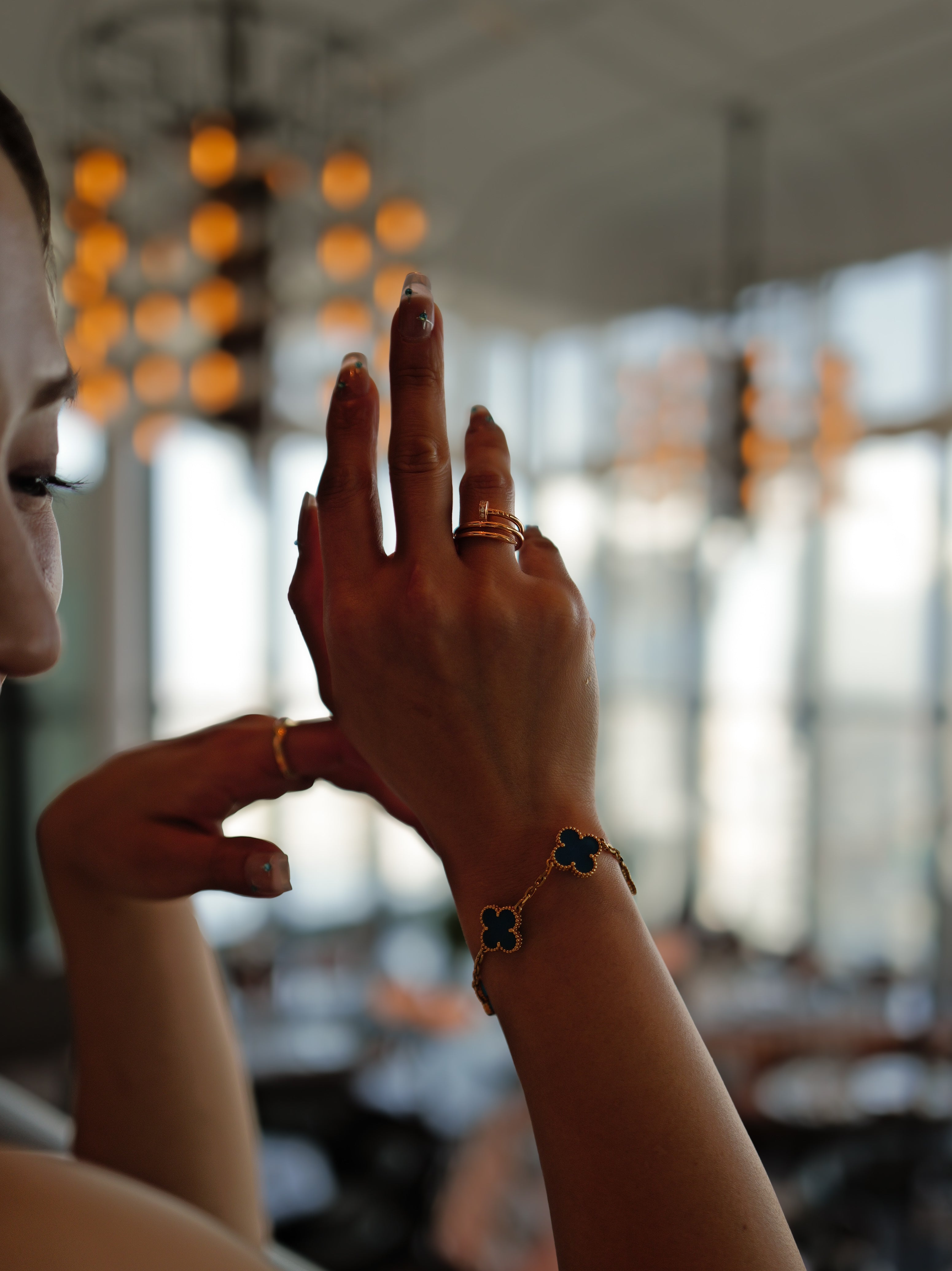 Cartier カルティエ リング 750PG ダイヤモンド ジュストアンクル ダブル ピンクゴールド