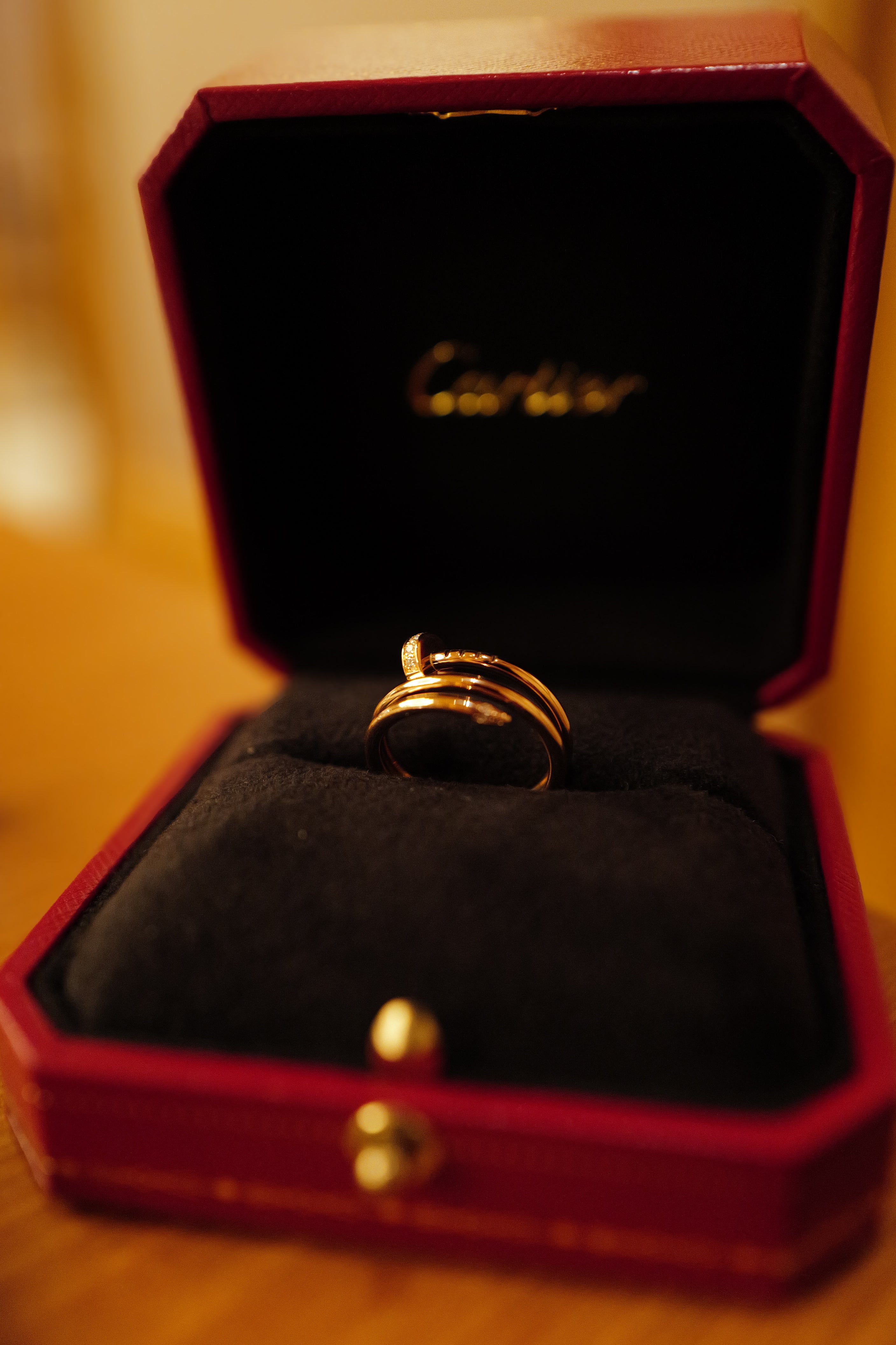 Cartier カルティエ リング 750PG ダイヤモンド ジュストアンクル ダブル ピンクゴールド