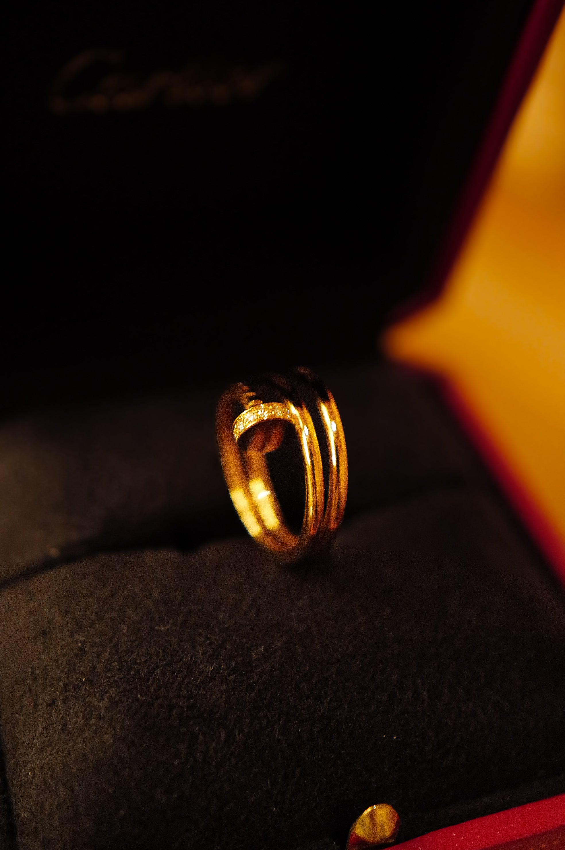 Cartier カルティエ リング 750PG ダイヤモンド ジュストアンクル ダブル ピンクゴールド