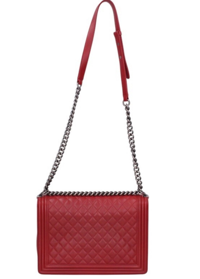 CHANEL シャネル ラムスキンチェーンショルダーバッグ ボーイシャネル30