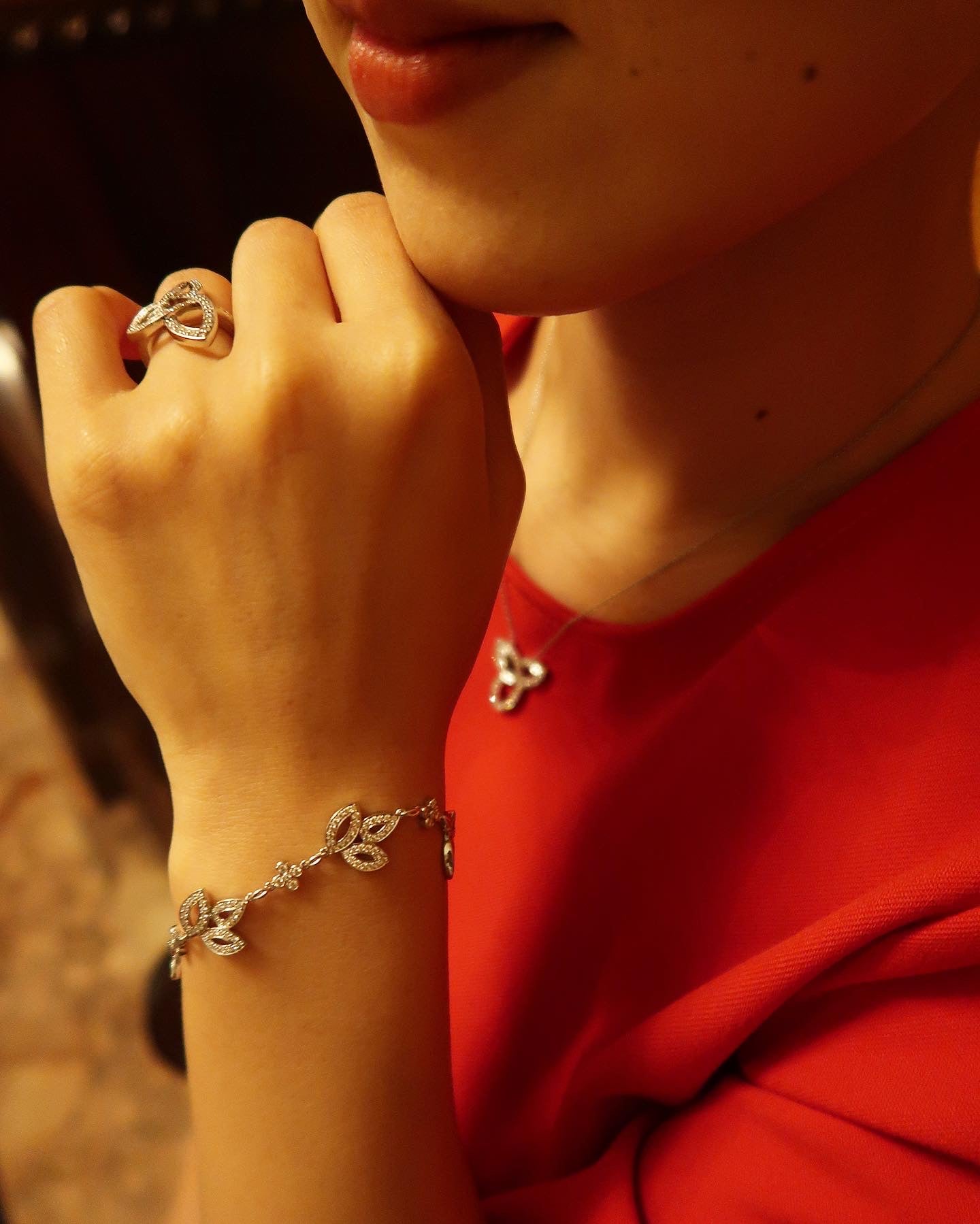 Harry Winston リリークラスター 3点セット レンタル