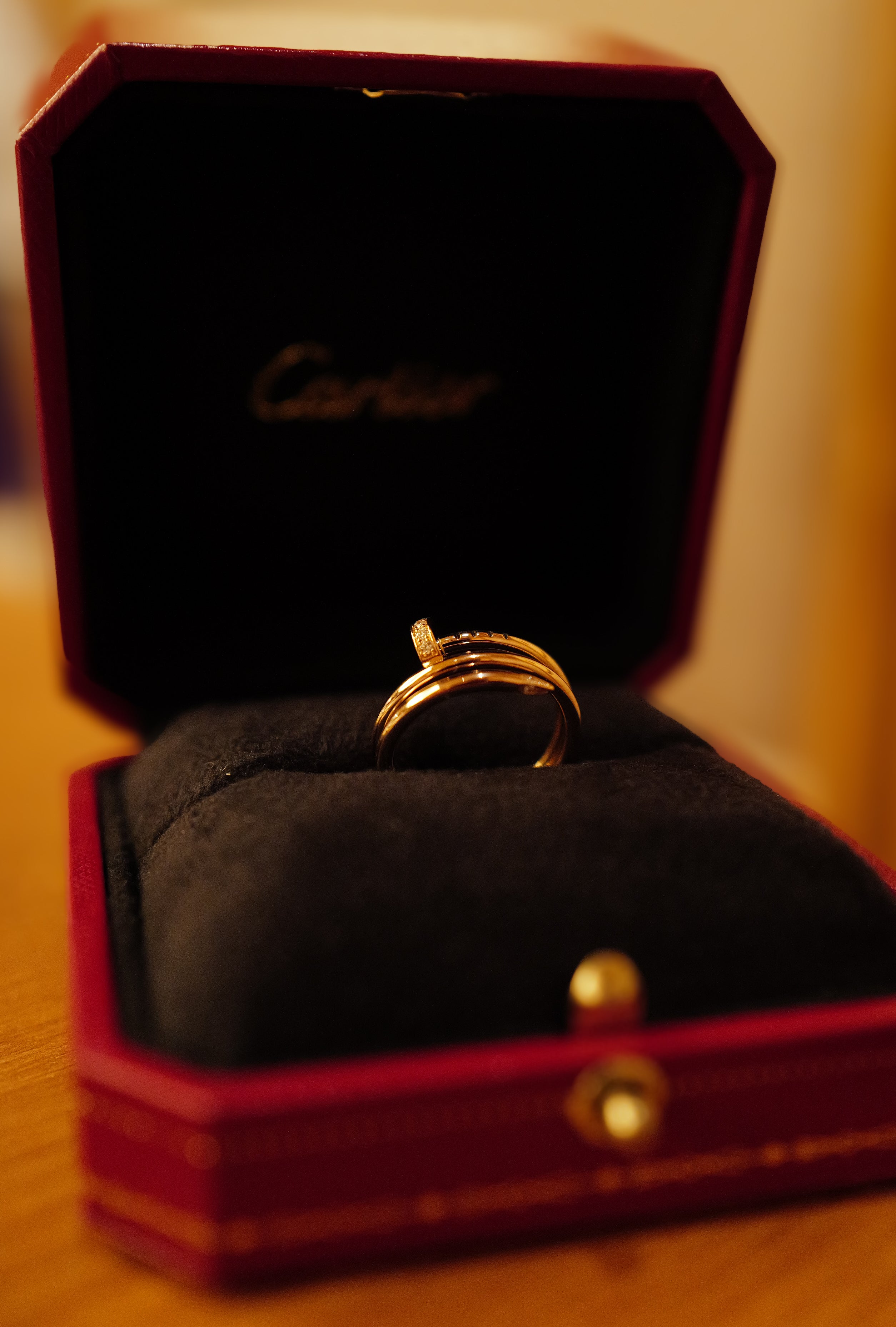 Cartier カルティエ リング  750PG ダイヤモンド ジュストアンクル ダブル ピンクゴールド