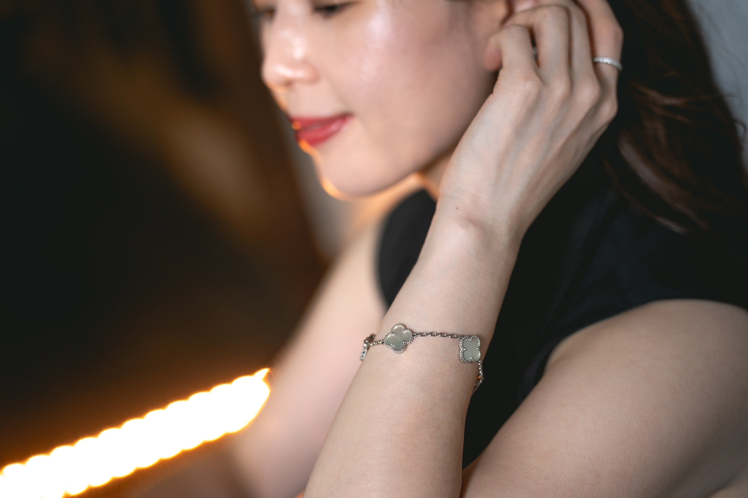 Van Cleef & Arpels ヴィンテージ アルハンブラ 5モチーフブレスレット　シェル　