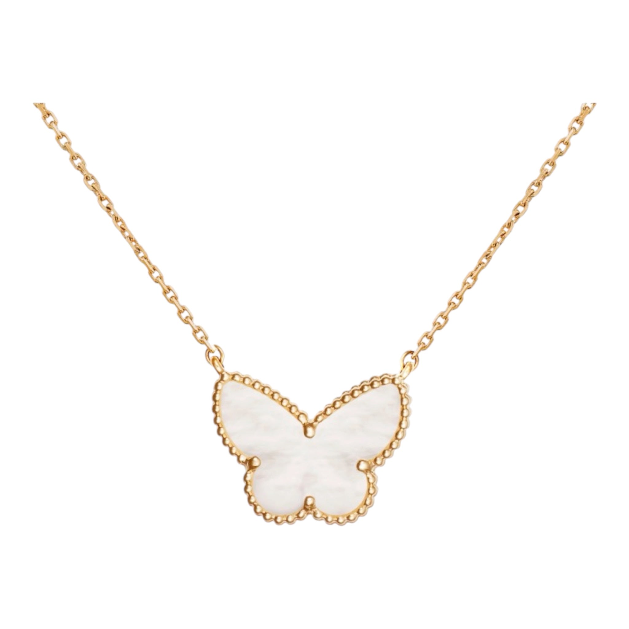 Van Cleef & Arpels ヴァンクリーフ＆アーペル ラッキー アルハンブラ パピヨン ネックレス