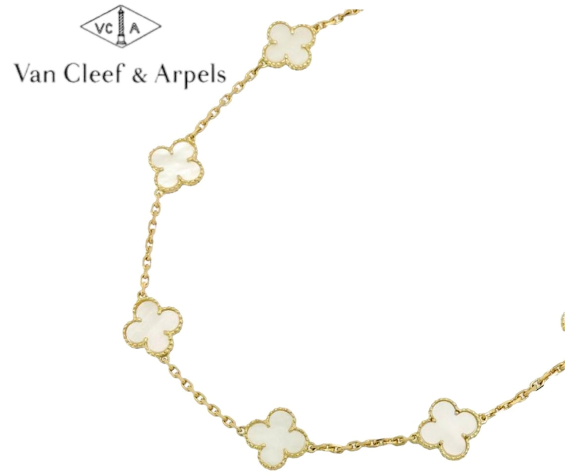 Van Cleef & Arpels ヴァンクリーフ＆アーペル ヴィンテージアルハンブラ ネックレス 10Pモチーフ