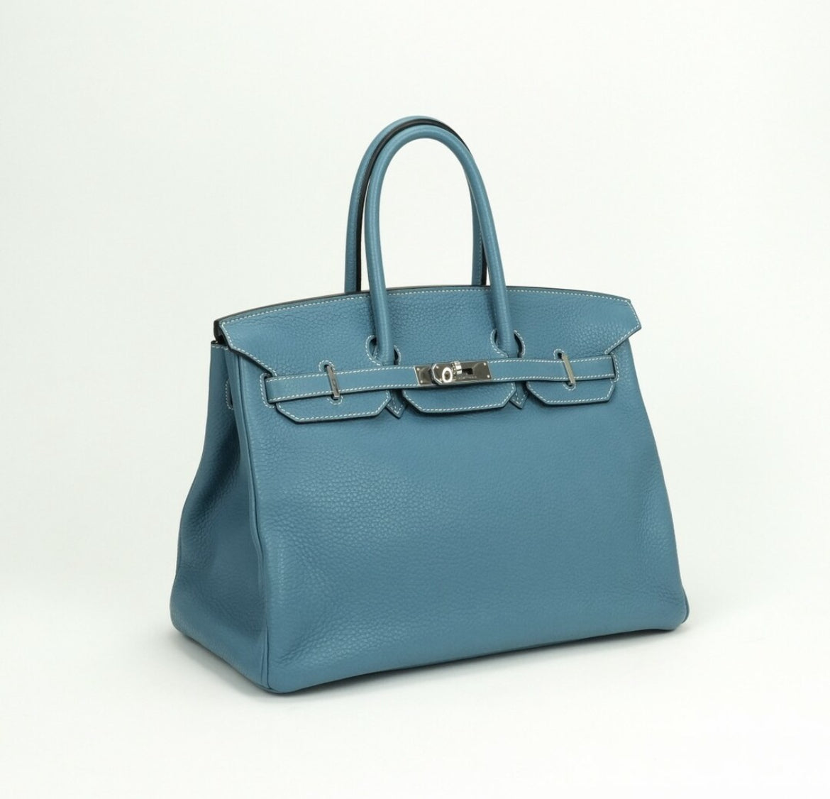 HERMES エルメス　バーキン35  トリヨンクレマンス ブルージーン ブルー